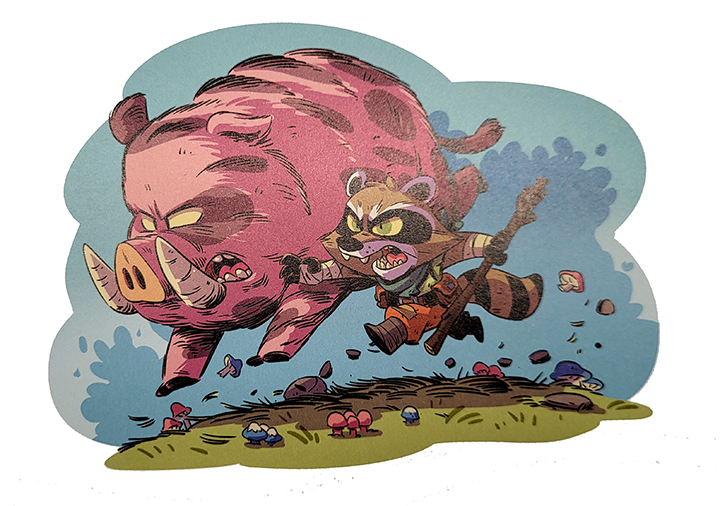 "Illustration de Dans la forêt de Wickerson"